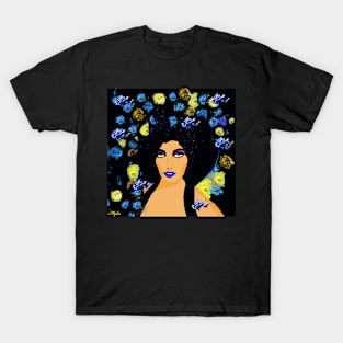 HAIR FLOWERS AND BUTTERFLIES T-Shirt